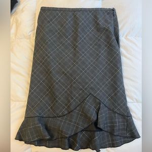White House Black Market plaid skirt